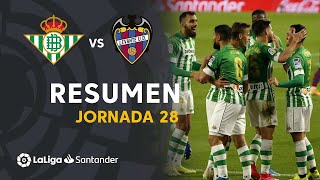 Resumen de Real Betis vs Levante UD 20 [upl. by Philcox]