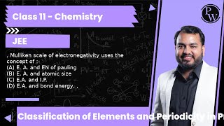 Mulliken scale of electronegativity uses the concept of  A E A and EN of pauling B E A [upl. by Ahrat4]