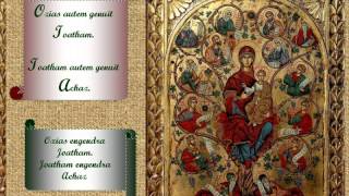 Généalogie du Seigneur  Chant latin et français [upl. by Vida180]