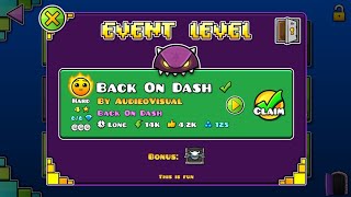 Event Level 1 Back On Dash By AudieoVisual [upl. by Aretse]