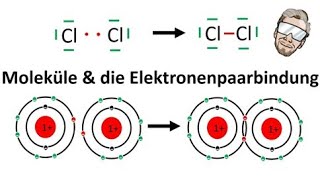 Elektronenpaarbindung bei Molekülen  Atombindung  Chemie Endlich Verstehen [upl. by Netsew]