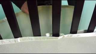 BreathableBaby Mesh Crib Liner  How To Install On A Solid End Crib  BabySecurity [upl. by Becht]