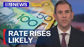 Warning interest rates could rise as Australias economy slumps  9 News Australia [upl. by Alexandre]