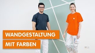 Wandgestaltung mit Farben  Nie wieder unsaubere Farbkanten [upl. by Nolan895]