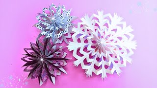 Magische Schneeflocken mit Papier selber basteln  How to Make Paper Snowflakes [upl. by Yesiad]