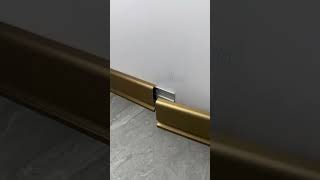 Aluminum alloy luminous skirting installation wallboard interiordesign trims lines [upl. by Jentoft]