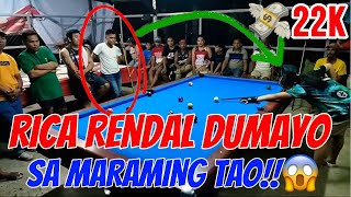 RICA RENDAL NAPADAYO SA MARAMING TAO SINO KAYA ANG KALABAN NIYA MANANALO KAYA SIYA KAY RICA⁉️😱BET22K [upl. by Sulrac]