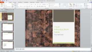 How to change the slide backgrounds in PowerPoint [upl. by Earehc597]