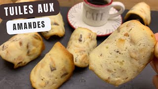 Recette de tuiles aux amandes  recette de biscuits  Simple et Rapide [upl. by Ehtiaf192]