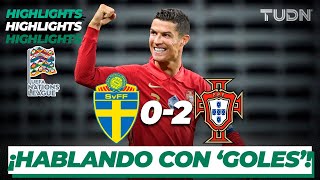 Highlights  Suecia 02 Portugal  UEFA Nations League 2020  J2  TUDN [upl. by Amandy722]