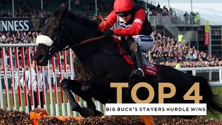 ALL FOUR BIG BUCKS STAYERS HURDLE WINS AT THE CHELTENHAM FESTIVAL [upl. by Nhguav]