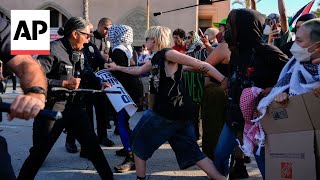 ProPalestinian protesters attempt to disrupt Pomona College commencement [upl. by Lindell563]