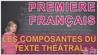 Analyse du texte théâtral  les composantes du texte  Français Première  Les Bons Profs [upl. by Artima]