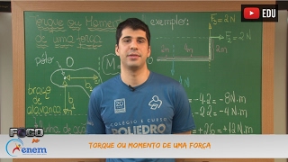 Videoaulas Poliedro  Enem  Torque ou Momento de uma Força [upl. by Adiraf]