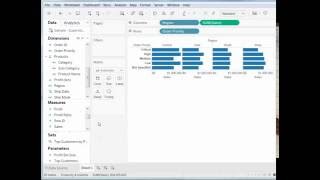 How to Move Horizontal Bar Chart Headers from Bottom to Top in Tableau [upl. by Nael]