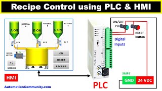 PLC Recipe Control and Batch Process  Delta ISPsoft Programming [upl. by Metzgar]