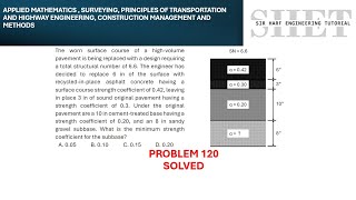 MSTC Refresher 120 Design of Pavements Thickness Based on Strength Coefficient [upl. by Mitch]