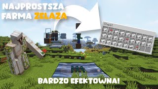 PROSTA FARMA ŻELAZA Z GOLEMÓW W MINECRAFT 119  ŁATWA DO ZBUDOWANIA [upl. by Ikey]