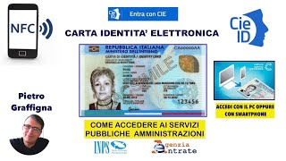 CARTA DI IDENTITA ELETTRONICA CIE  AUTENTICAZIONE PA [upl. by Neve27]