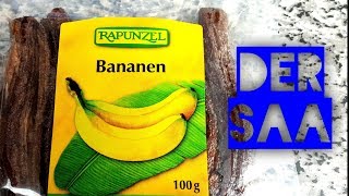 GANZE GETROCKNETE BANANEN von Denns Biomarkt Marke Rapunzel [upl. by Jerz]