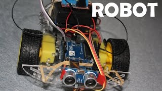 58  Projekt Robot  sterownik L298N i omijanie przeszkód [upl. by Eiznikcm]