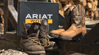 NEW ARIAT WORK BOOTS [upl. by Hardy634]