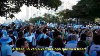 quotBRASIL DECIME QUE SE SIENTEquot CON LETRA HD  quotHitquot de los Hinchas Argentinos en Brasil [upl. by Eileek]