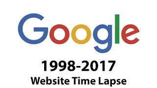 Google Website TIME LAPSE 1998  2017 [upl. by Valeria]