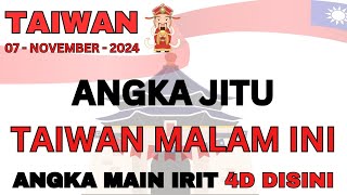 PREDIKSI TAIWAN 7 NOVEMBER 2024  BOCORAN TAIWAN HARI INI  RUMUS TAIWAN JITU  ANGKA JITU TAIWAN [upl. by Euk561]