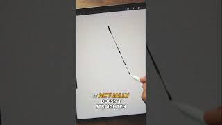 PROCREATE TIP Straighten Lines with Different Weights [upl. by Irmgard344]