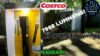 Infinity X1 7000 Lumens Flashlight  Cool Costco find flashlight 4k infinity costco [upl. by Eelanaj210]