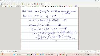 Direct Computation Method for Fredholm Integral Equations [upl. by Beverly167]