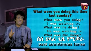 Yimaru plus 17  ስለ ሀላፊ ጊዜ የሚወራ past continous tense [upl. by Einahpts470]