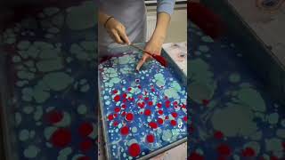 Marbling Art Series Part 1 marblingart ebrusanatı art [upl. by Janaya]