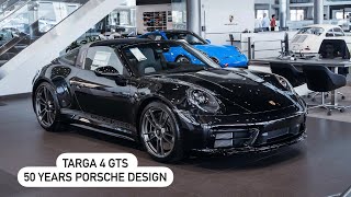 NEW 2024 Jet Black Porsche 911 Targa 4 GTS 50 Years Porsche Design  1 of 750 units [upl. by Eamanna]