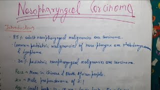 Nasopharyngeal Carcinoma ENT [upl. by Salsbury992]