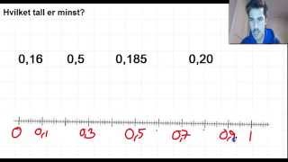 Desimaltall 7  Sammenligne størrelsen på desimaltall [upl. by Needan]