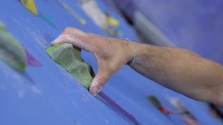 How to Grip Indoor Climbing Holds  Rock Climbing [upl. by Cathey]