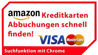 Amazon Kreditkarten Abbuchung schnell zuordnen [upl. by Elaval]