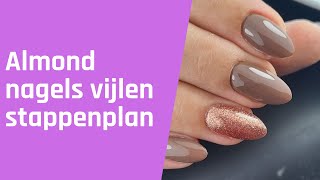 Almondnagels vijlen stappenplan [upl. by Penney]