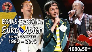 Bosnia amp Herzegovina 🇧🇦 in Eurovision Song Contest 19932016 [upl. by Keir50]