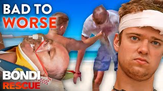 When Things Go From Bad To Worse 1 Hour of Bondi Rescue Full Episode Marathon [upl. by Leahcimluap]