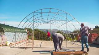 🔧 Montage de Serre 6 mètres de large pour Jardin potager maison 🌱 [upl. by Anura]