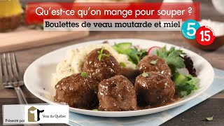 Boulettes de Veau du Québec moutarde et miel [upl. by Terrance306]