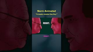 A Deeply Closeted Gay Guy normmacdonald larryking joke animation [upl. by Shabbir648]