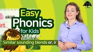 Easy Phonics 3 Unit 10 Similar sounding blends er ir  Phonics for Kids  Learn to Read [upl. by Aiepoissac988]