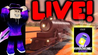 Getting HyperYellow Lvl2 From PITY LIVE  Roblox Jailbreak [upl. by Nirrat]