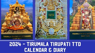 TTD 2024 Calendar amp TTD 2024 Diary  Tirumala Tirupati  Live Video [upl. by Sexton]