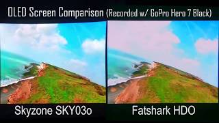 Skyzone SKY03O VS Fatshark HDO OLED Display Comparison [upl. by Niddala]