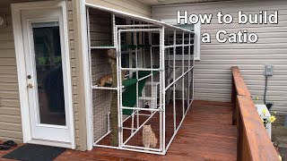 How to build a Catio outside cat enclosure DIY [upl. by Ashly386]